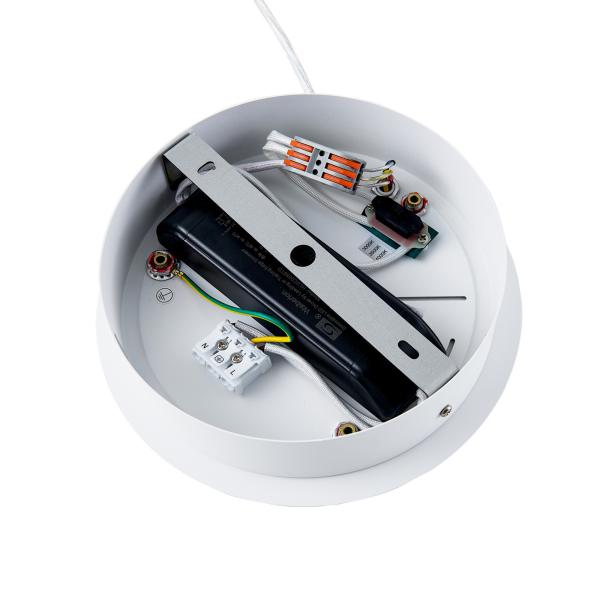 Pendelleuchte - LED Panel, transparent rund, 50 W, DIM, 3000/3500/4000 K, Weiß