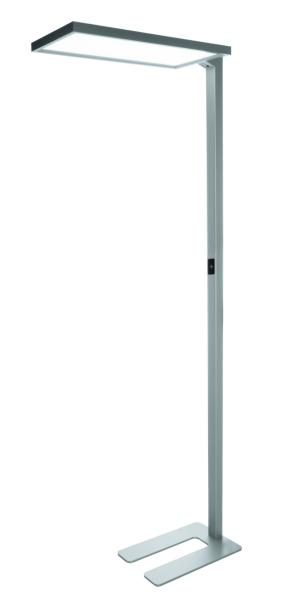 Stehleuchte - Office One Up and Down, 80 W, Touch DIM, 4000 K, Silber