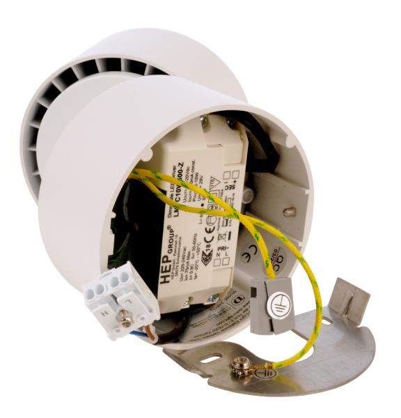 Deckenaufbauleuchte - Uni 2 Mini Tilt, 8 W, DIM, 3000 K, Weiß