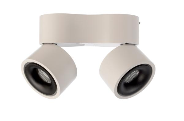 Deckenaufbauleuchte - Uni 2 Mini Double Tilt, 15 W, DIM, 3000 K, Weiß