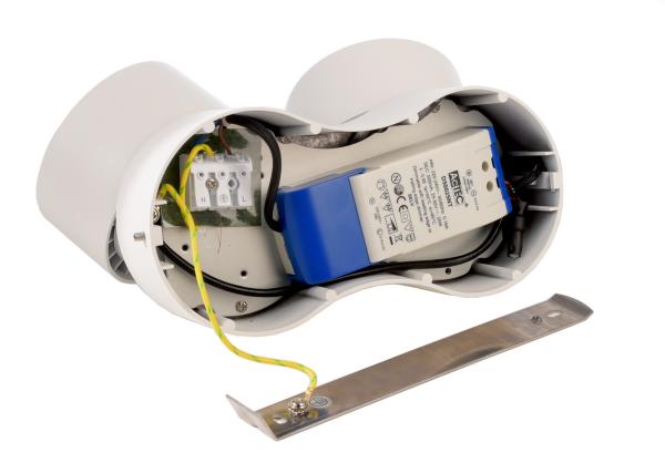 Deckenaufbauleuchte - Uni 2 Double Tilt, 20 W, DIM, 3000 K, Weiß