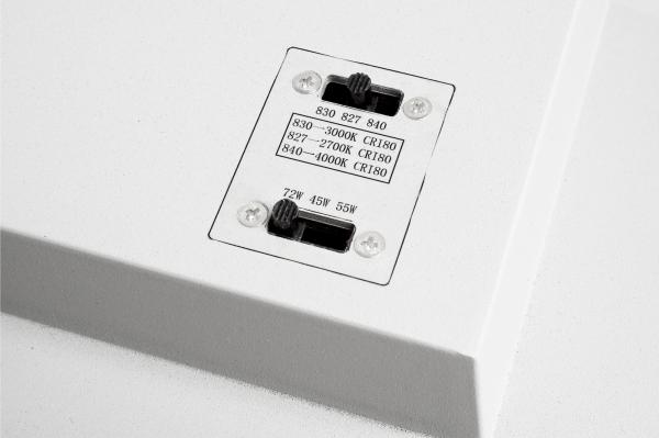 Deckenaufbauleuchte - Draconis, 72W, 2700/3500/4000 K, Weiß