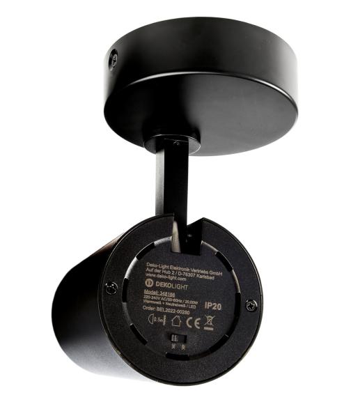 Deckenaufbauleuchte - Lucea 20 CCT, Tilt, 20 W, DIM, 3000/4000 K, Schwarz