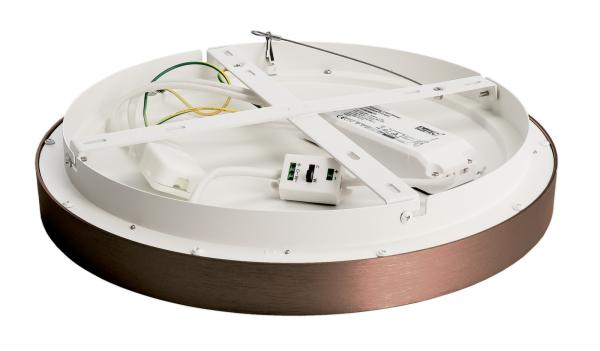 Deckenaufbauleuchte - Merope 400, 30 W, DIM, 3000/4000 K, Kaffee