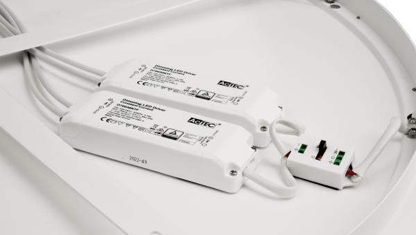 Deckenaufbauleuchte - Merope 800, 60 W, DIM, 3000/4000 K, Weiß