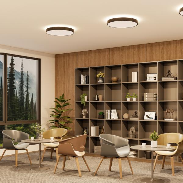 Decken- und Wandaufbauleuchte - Menkar 800 mm, 90 W, 3000/4000 K, Weiß