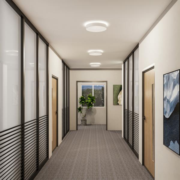 Decken- und Wandaufbauleuchte - Menkar 800 mm, 90 W, 3000/4000 K, Silber