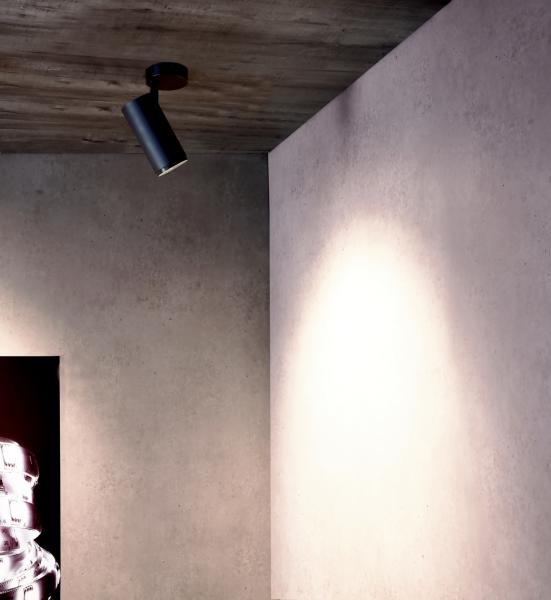 Deckenaufbauleuchte - Lucea 6 Tilt, 6 W, DIM, 2700 K, Schwarz