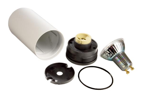 Deckenaufbauleuchte - Can IP20, 1x 7,5 W GU10, Weiß