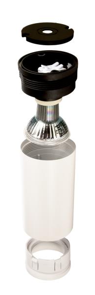 Deckenaufbauleuchte - Can IP20, 1x 7,5 W GU10, Weiß