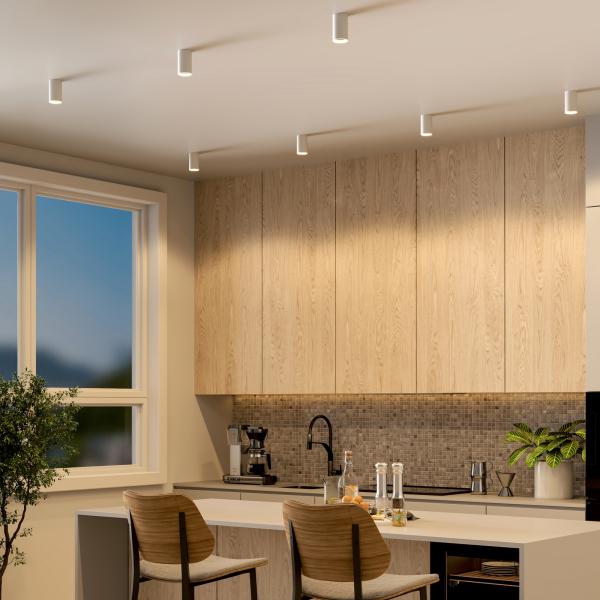 Deckenaufbauleuchte - Can IP20, 1x 7,5 W GU10, Weiß