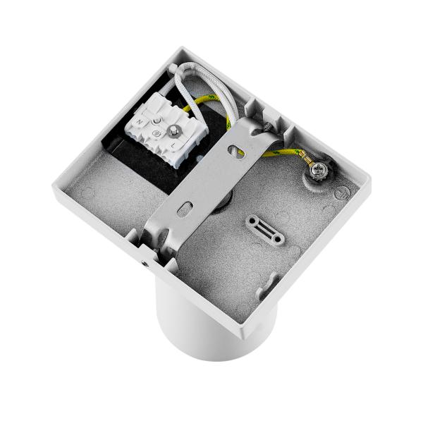 Deckenaufbauleuchte - Can Tilt Square, 1x 7,5 W GU10, Weiß