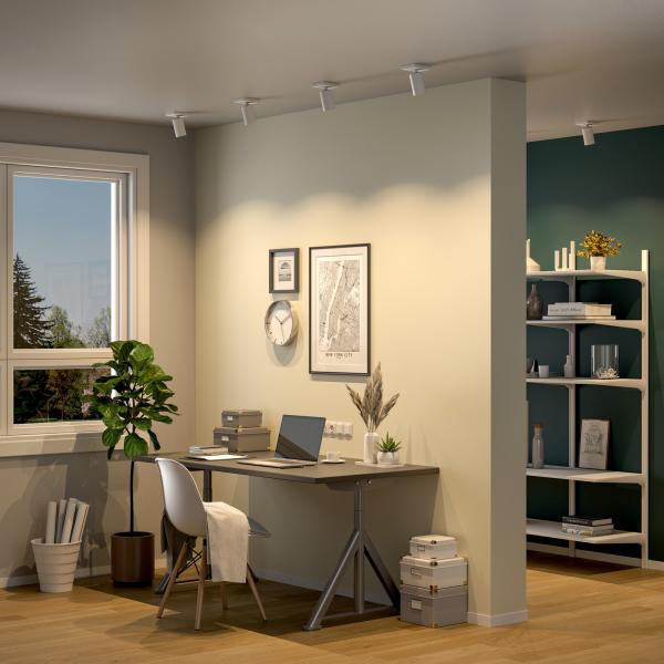 Deckenaufbauleuchte - Can Tilt Square, 1x 7,5 W GU10, Weiß