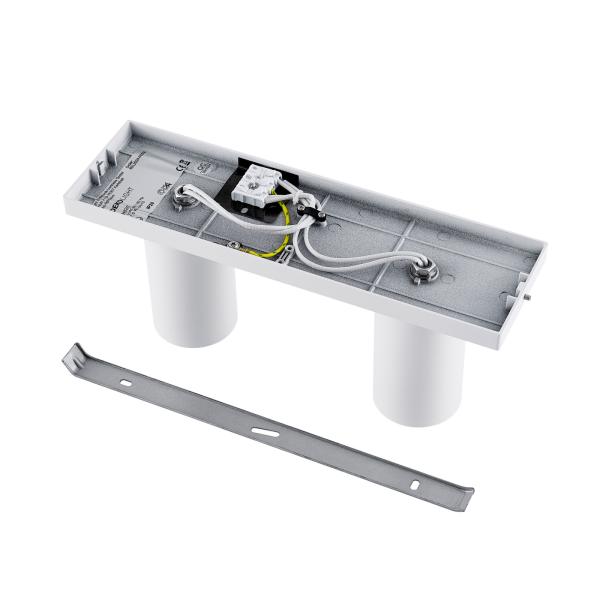 Deckenaufbauleuchte - Can Tilt Square, 2x 7,5 W GU10, Weiß