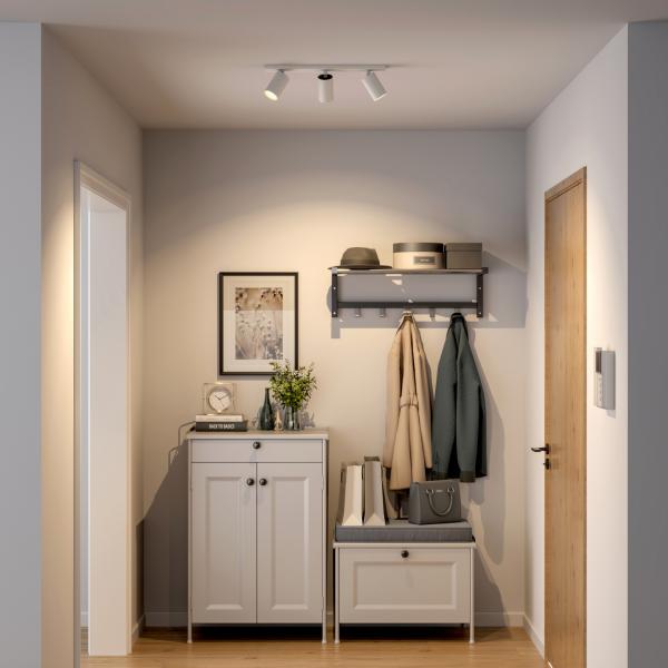 Deckenaufbauleuchte - Can Tilt Square, 3x 7,5 W GU10, Weiß