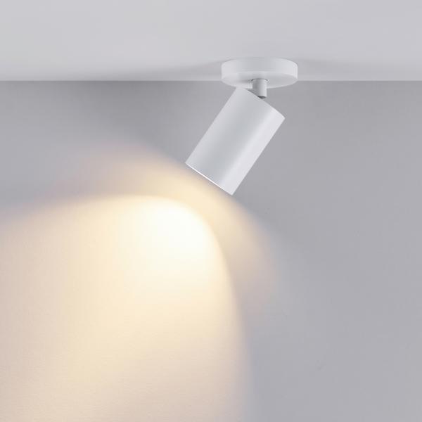 Deckenaufbauleuchte - Can Tilt Round, 1x 7,5 W GU10, Weiß