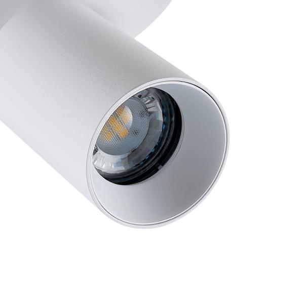 Deckenaufbauleuchte - Can Tilt Round, 2x 7,5 W GU10, Weiß