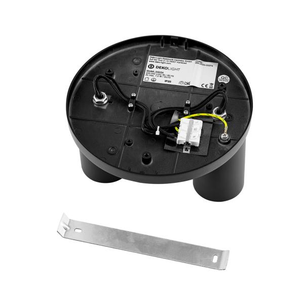 Deckenaufbauleuchte - Can Tilt Round, 2x 7,5 W GU10, Schwarz