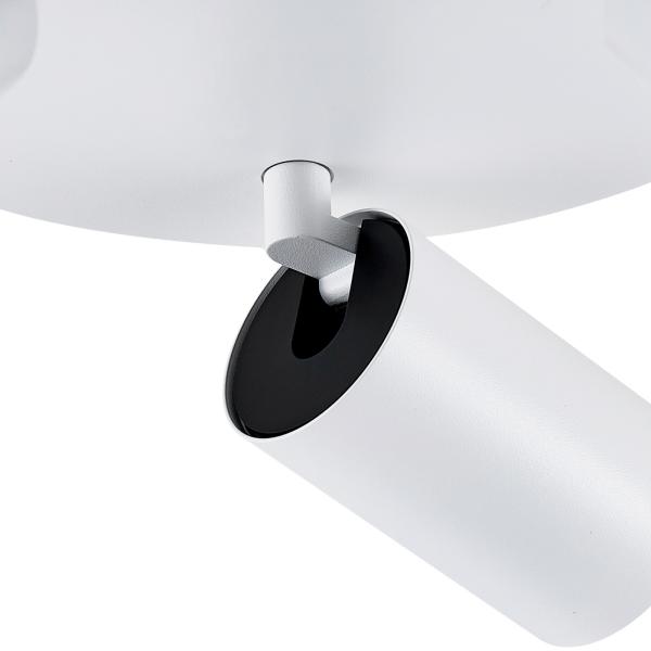 Deckenaufbauleuchte - Can Tilt Round, 3x 7,5 W GU10, Weiß