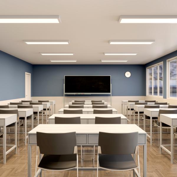 Deckenaufbauleuchte - Pro Office Sano 1225, 35W, DIM, 3000/4000K, weiß