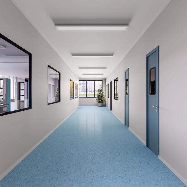 Deckenaufbauleuchte - Pro Office Sano 1525, 43W, DIM, 3000/4000K, weiß