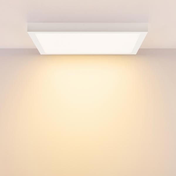 Deckenaufbauleuchte - Pro Office Sano 625, 35W, DALI, 3000/4000K, weiß