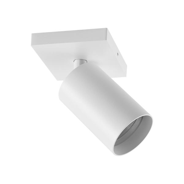 Deckenaufbauleuchte - Can Tilt Square Base, 1x 7,5 W GU10, Weiß