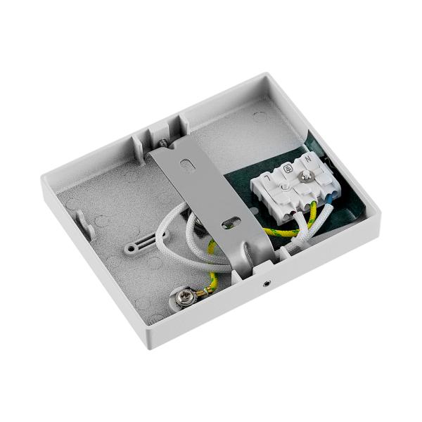 Deckenaufbauleuchte - Can Tilt Square Base, 1x 7,5 W GU10, Weiß