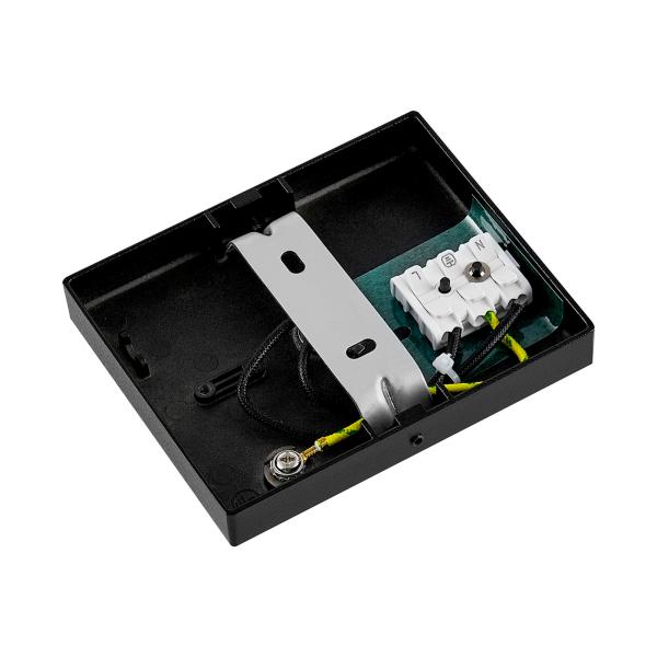 Deckenaufbauleuchte - Can Tilt Square Base, 1x 7,5 W GU10, Schwarz