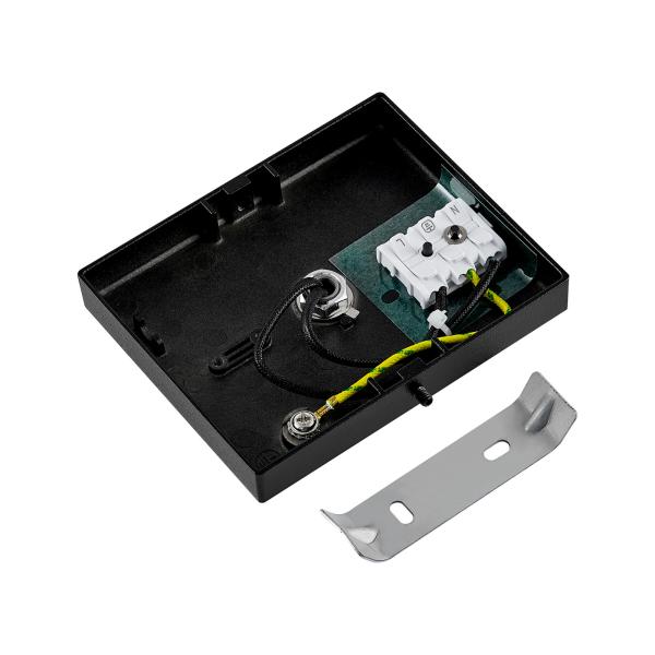 Deckenaufbauleuchte - Can Tilt Square Base, 1x 7,5 W GU10, Schwarz