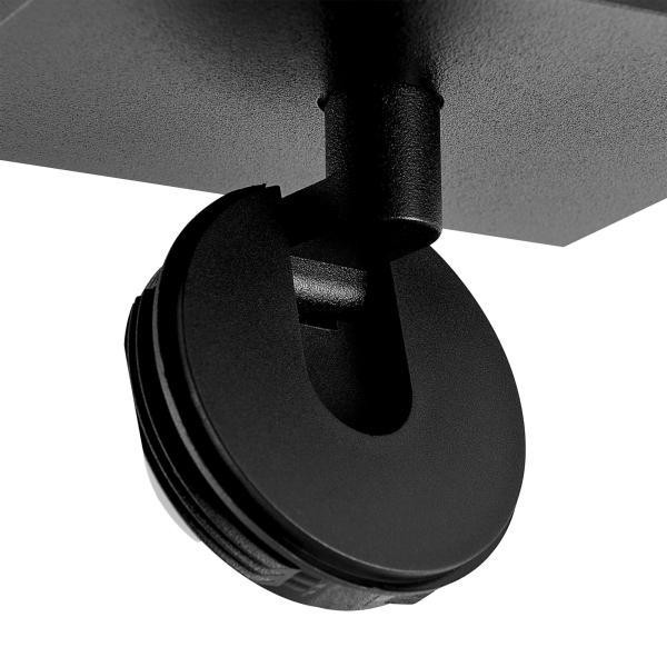 Deckenaufbauleuchte - Can Tilt Square Base, 1x 7,5 W GU10, Schwarz