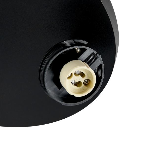 Deckenaufbauleuchte - Can Tilt Round Base, 3x 7,5 W GU10, Schwarz