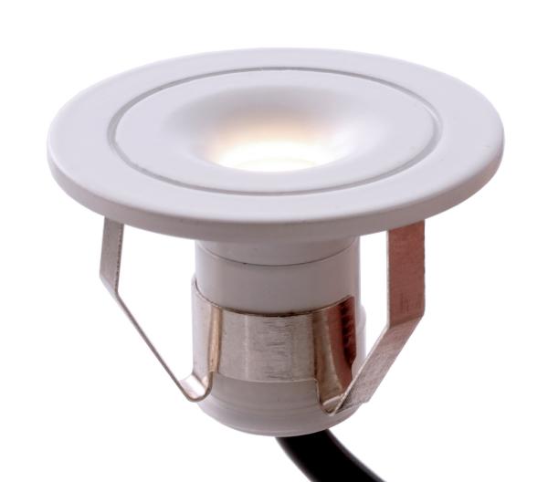 Downlight - Punto Lumi, 1 W, 3000 K, Weiß