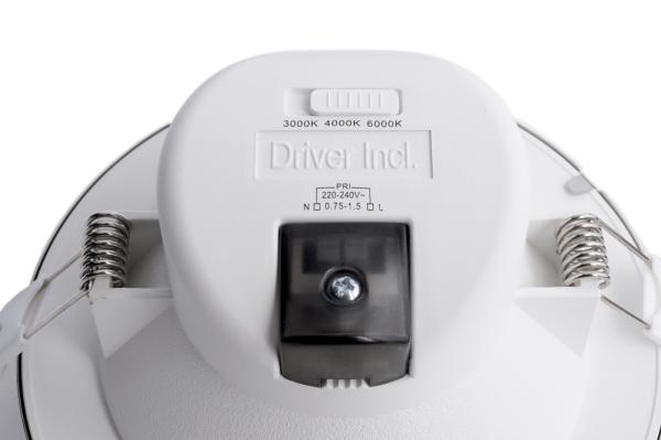 Downlight - Acrux 120 mm, 14,5 W, DIM, 3000/4000/6000 K, Silber