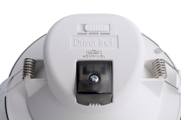 Downlight - Acrux 145 mm, 16 W, DIM, 3000/4000/6000 K, Silber