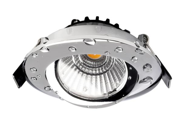 Einbaustrahler - Dione IP44 DTW, 8,5 W, DIM, 1800/3000 K, Chrom