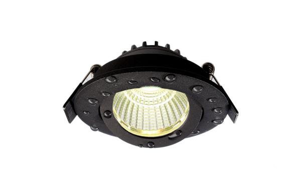 Einbaustrahler - Dione IP44, 9,0 W, RGB+3000 K, Schwarz