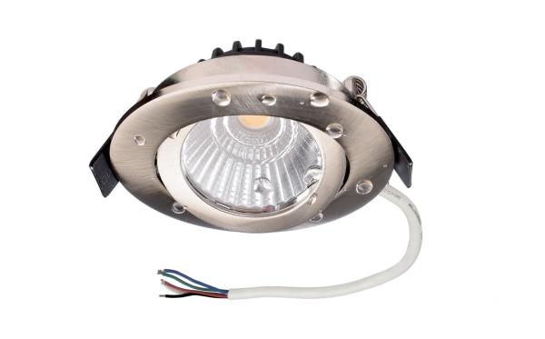 Einbaustrahler - Dione IP44, 9,0 W, RGB+3000 K, Nickel