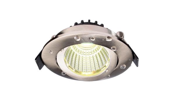 Einbaustrahler - Dione IP44, 9,0 W, RGB+3000 K, Nickel