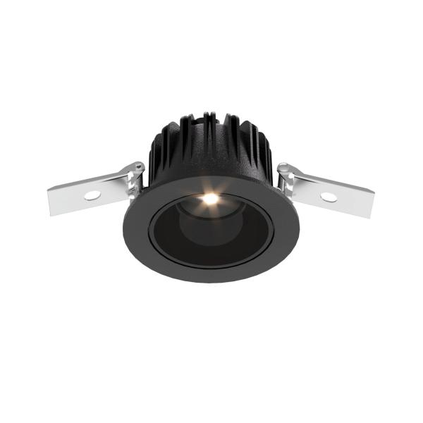 Einbaustrahler - Tarvos 68, 7 W, DALI, 3000 K, Schwarz