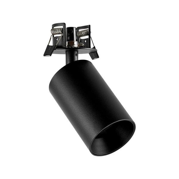 Einbaustrahler - Can Tilt Round, 1x 7,5 W GU10, Schwarz