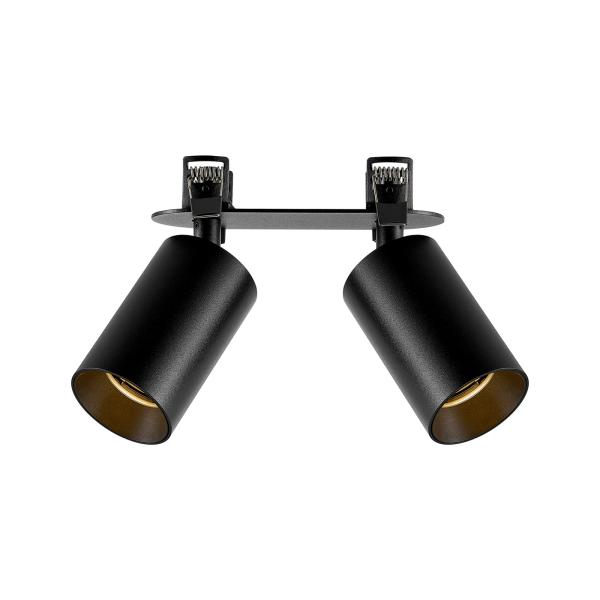 Einbaustrahler - Can Tilt Round, 2x 7,5 W GU10, Schwarz