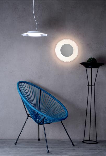 Deckenaufbauleuchte - Set, Zaniah 290 mm, 12 W, DIM, 3000 K, Cover Silber