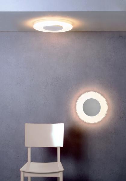 Deckenaufbauleuchte - Set, Zaniah 420 mm, 24 W, DIM, 3000 K, Cover Silber