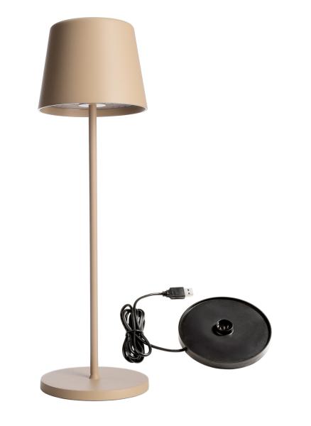 Akkuleuchte - Set Canis Sand + Ladesockel