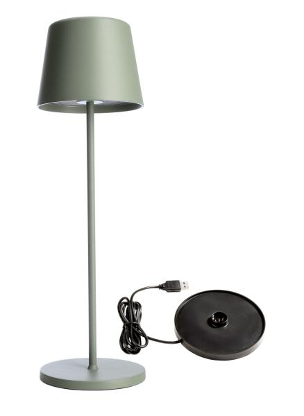 Akkuleuchte - Set Canis Grün + Ladesockel