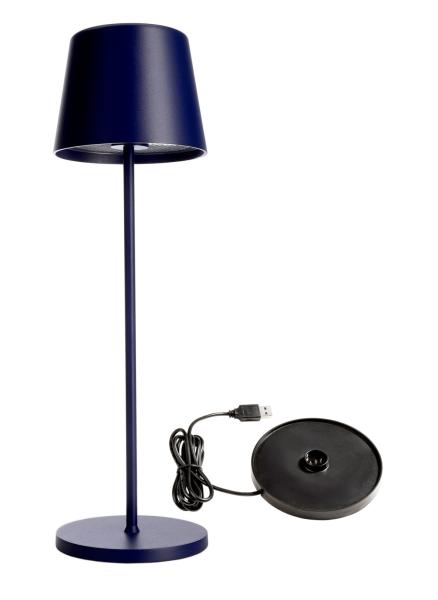 Akkuleuchte - Set Canis Blau + Ladesockel