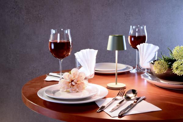 Akkuleuchte - Set Canis Mini Sand + Ladesockel