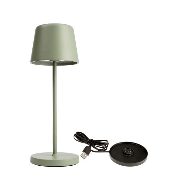 Akkuleuchte - Set Canis Mini Grün + Ladesockel