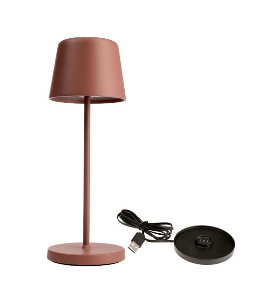 Akkuleuchte - Set Canis Mini Terracotta + Ladesockel